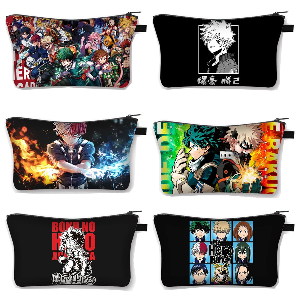 Anime My Hero Academia Cosmetic Bag Cartoon Himiko Toga Dabi Makeup Beauty Bags Girls Clutch Boku No Hero Academia Cosmetic Case Cosmetic Bags Cases Aliexpress