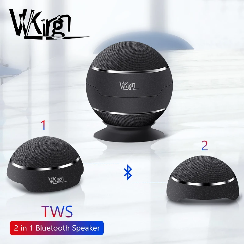 En Ligne TWS haut parleur Bluetooth sans fil 2 en 1 haut parleur magnétique mains libres appel micro haut parleurs sans fil basse fort Altavoz haute qualité