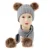Зимние Шапки Уши Девушки Мальчики Шапка+Шарф 2 шт. Детский Набор Baby Keep Warm Дети Вязать Шерсть Мех Двойная Шапка Вязаная Милая Шапка Шарф Набор