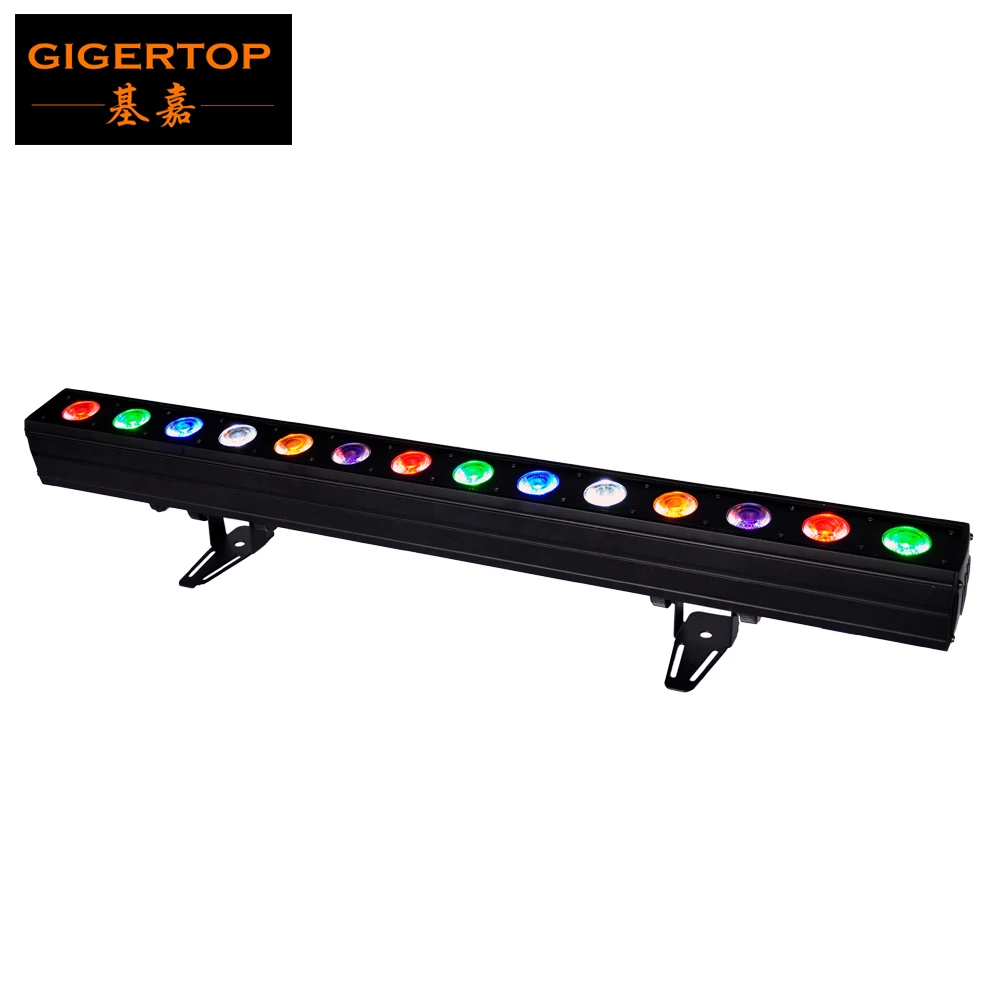 1 Gigertop TP-WP1412B Крытый пиксель бар прожекторы лампы RGBWAP 14x12 Вт 6в1 Tyanshine ландшафтное освещение мощность в/из цепи подключения - Цвет: 1