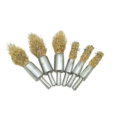 Поставка от производителя с покрытием из щетка из медной проволоки для удаления ржавчины полировка проволочная щетка 6. 0 мм ручка с ручкой для полировки Электрический гр