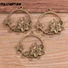   8PCS 33*35mm New Product Two Color Round Flower Charms Connector Jewelry Metal Alloy Jewelry Marking ► Photo 2/5