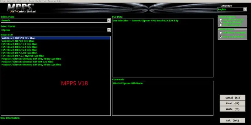 MPPS V18 Software 2