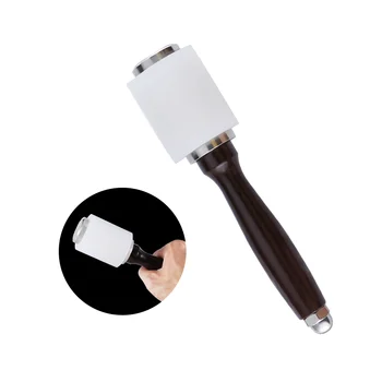 

LMDZ 1Pcs Red Color Handle Leather Carving Hammer,Solid ,Convenient and Durable Leather DIY for professions and Beginner