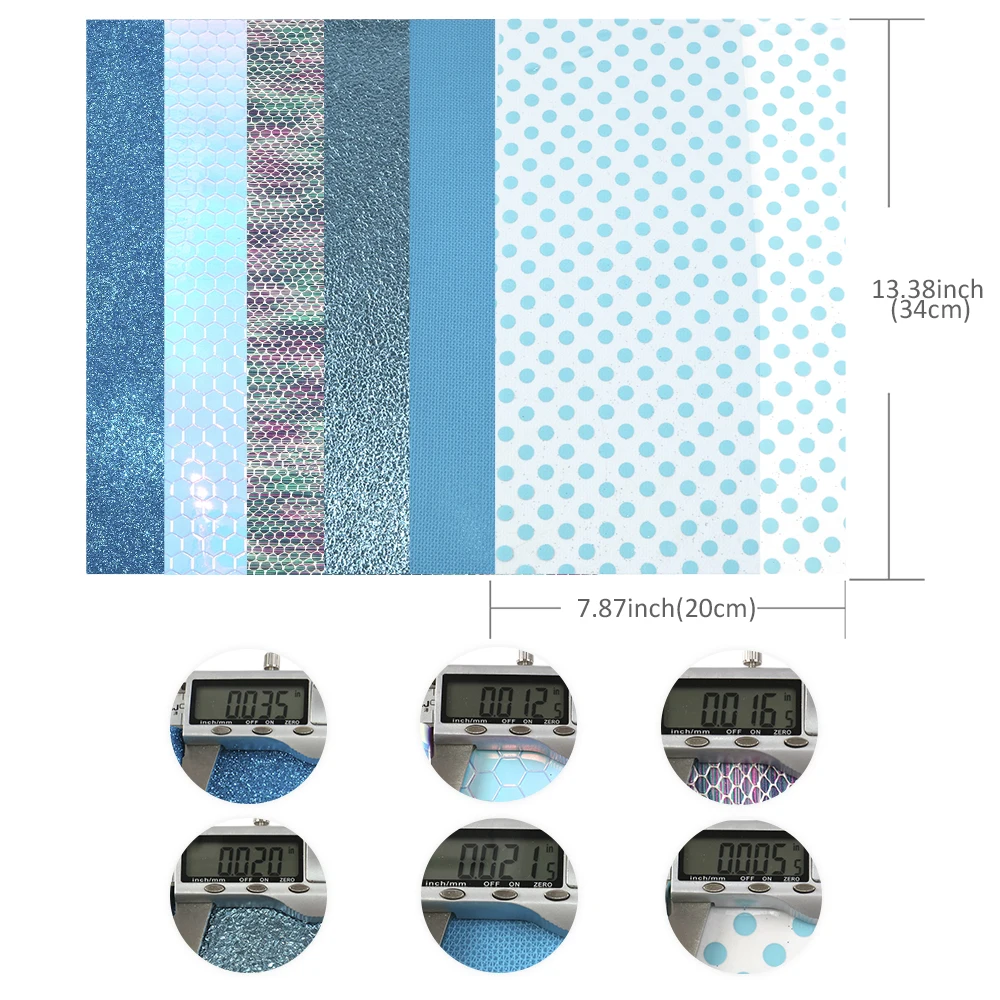 20*34 см Blue Series Русалка в горошек однотонный Блестящий Искусственная кожа набор, DIY ручной работы, материалы для изготовления ювелирных изделий Ремесла, 1Yc8225