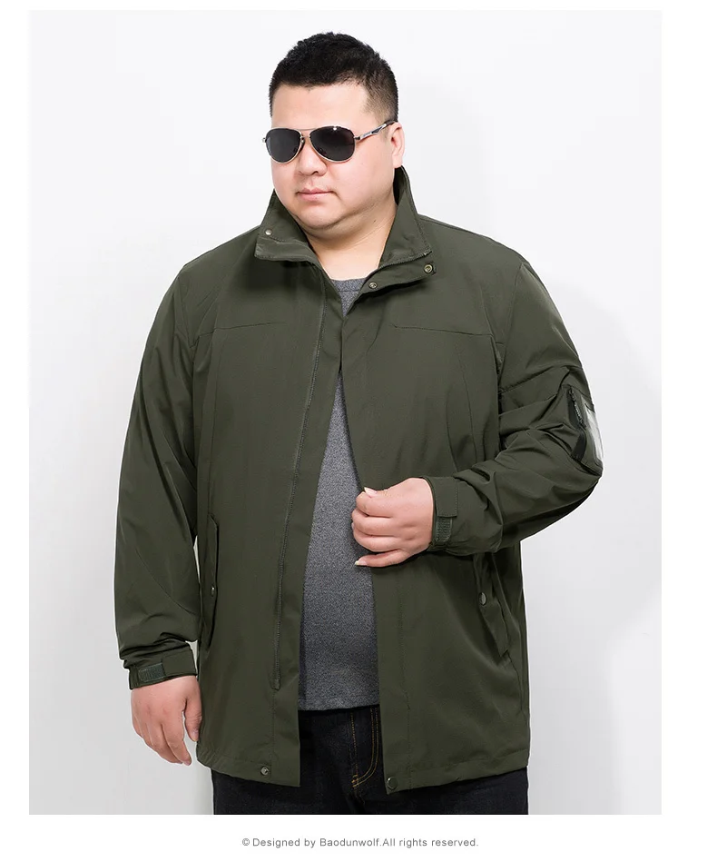 8XL 7XL 5X Male Jacket Coat Men Spring 
