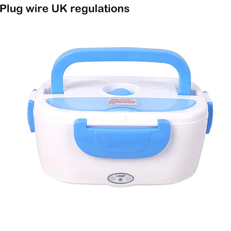1.05L Portable Electric Heating Lunch Box Container Food Storage Warmer With Spoon EU/US/UK Plug kitchen Electric Meal Warmer