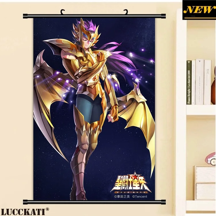 40X60 см sainto Seiya "Рыцари зодиака" Seinto Seiya cameltoe мультфильм аниме Настенная картина плакат прокрутка холст живопись - Цвет: W