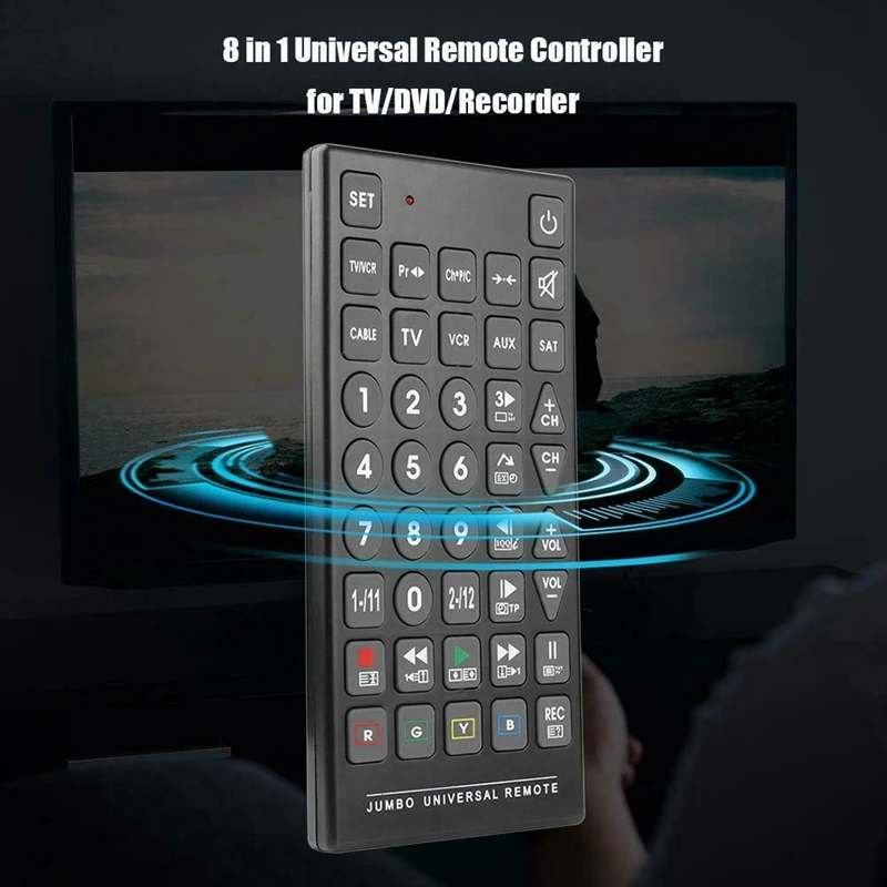 8 в 1 QFX REM-115 универсальный пульт дистанционного управления для ТВ DVD рекордер