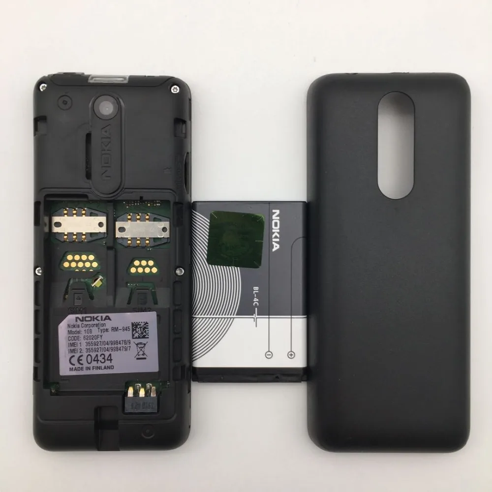 Nokia 108 refurbished-Original Nokia 108 FM Radio Dual SIM Cards Good Quality Unlocked Mobile Phone refurbished Free shipping iphone 8 refurbished