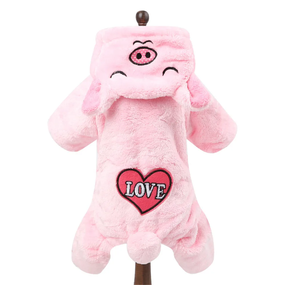 2020 Cute Dog Clothes for Chihuahua Pet Bear Pig Costume Puppy Hoodies Rabbit Dog Coat Jacket Rabbit Pajamas Clothes Pug Bulldog (7)