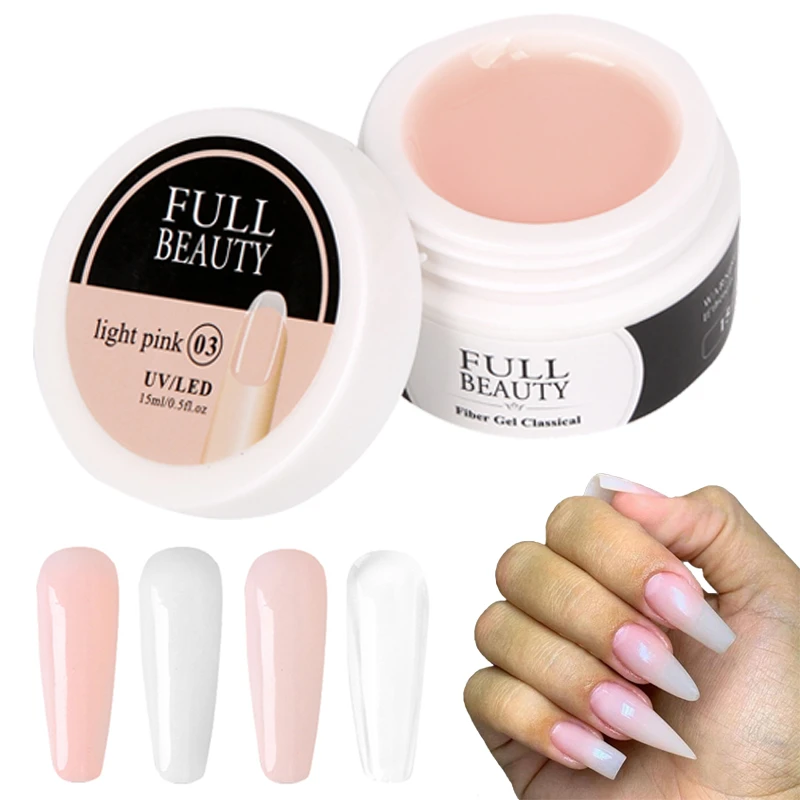 15ml Quick Extension Nail Gel Acrylic White Clear Pink Soak Uv Gel Polish French Manicure Repair Broken Nail Art Forms Tips Nail Gel Aliexpress