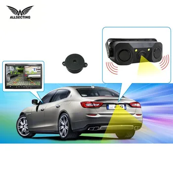 

ALLSECTING 3 in 1 Radar Car Detector camera Car Parking Reversing Radar Sensor Rear View Backup Camera KT-0038