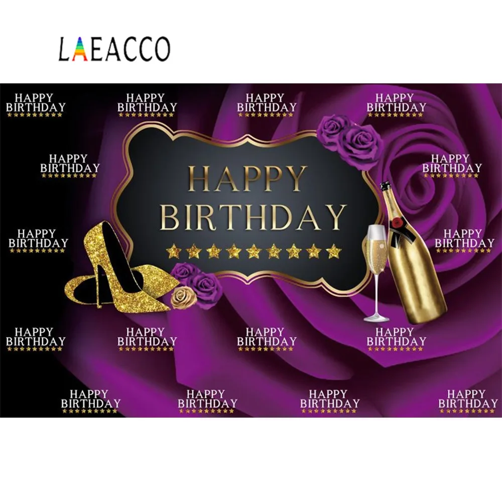 Photo Backdrops Happy Women Fabulous Birthday Party 30 40 50th High Heels Party Banner Photo Backgrounds Photocall Photo Studio