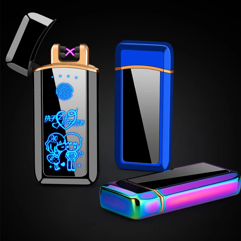 Plasma Lighter Electronic Lighter Cigarette Lighter For Smoking Usb Charge Double Arc