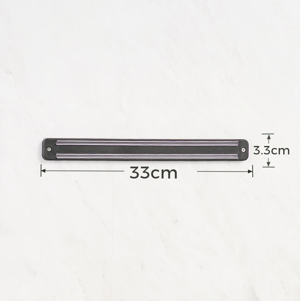 A 33cm knife holder Магнитный держатель для ножей, настенное крепление, Черный ABS пластик для нержавеющей стали, металлический блок ножей, магнитный для ножей, подставка для кухонных инструментов - Цвет: A 33cm knife holder