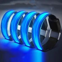 Грелка для рук велосипедный Пояс Светодиодный нарукавник светодиодный безопасный спортивный светоотражающий ремень-строп с защелкой повязка на руку Прямая поставка Горячая Распродажа