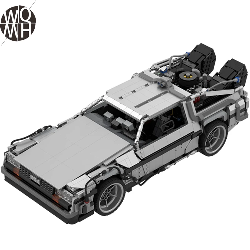 Мс время путешествия Back to the Future 1985 Гоночная машина строительные блоки спортивный