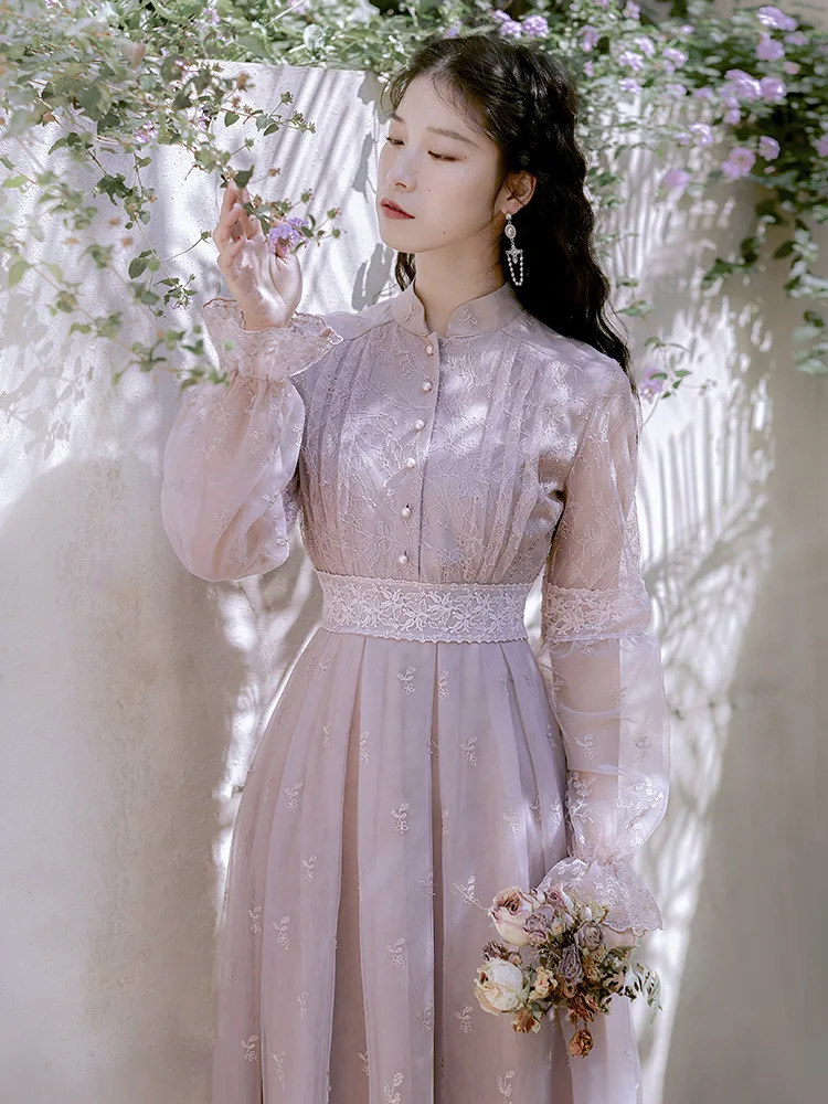

2020 new fashion women's clothing Ankle-Length Vintage women dress