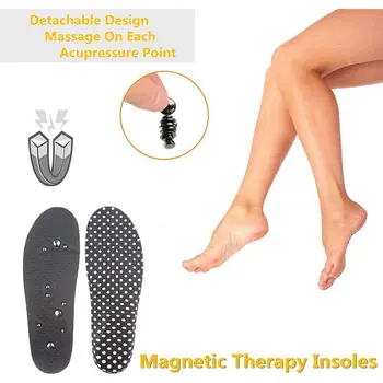 

1PairMagnetic Therapy Massage Insoles For feet Men Care Pads Circulation Health Weight Women Promote Foot Shoe Magnet Loss L4I2