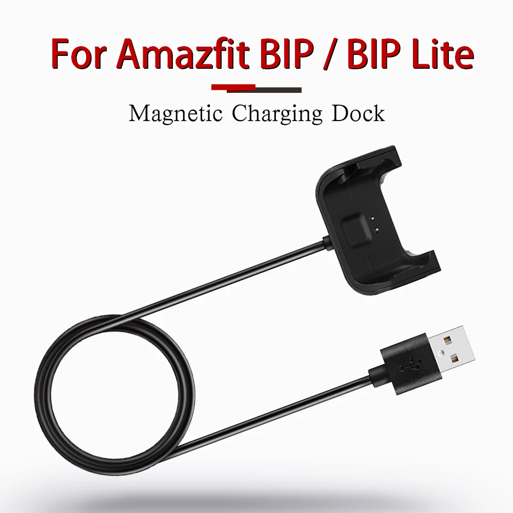 Base de carga USB para reloj inteligente, Cable magnético portátil para  Huami Amazfit BIP A1608 / BIP Lite A1915, cargador inalámbrico  juvenil|Accesorios inteligentes| - AliExpress