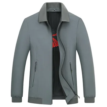 

Middle Age Super Large Size Jacket Fat Man Coat Plus Fat plus Size Business Leisure Windbreaker Male Fat Jacket Shirt