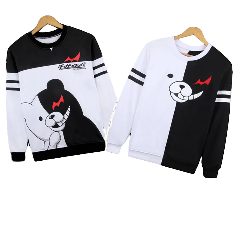 

Brdwn Danganronpa Unisex Monokuma Cotton Long-Sleeved Cosplay T-Shirt Tee Tops