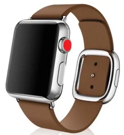leather strap 2 Bluetooth Смарт часы серии 4 1:1 42 мм Смарт часы из нержавеющей стали блестящий чехол для iOS Android сердечного ритма ЭКГ-Шагомер - Цвет: leather strap 2