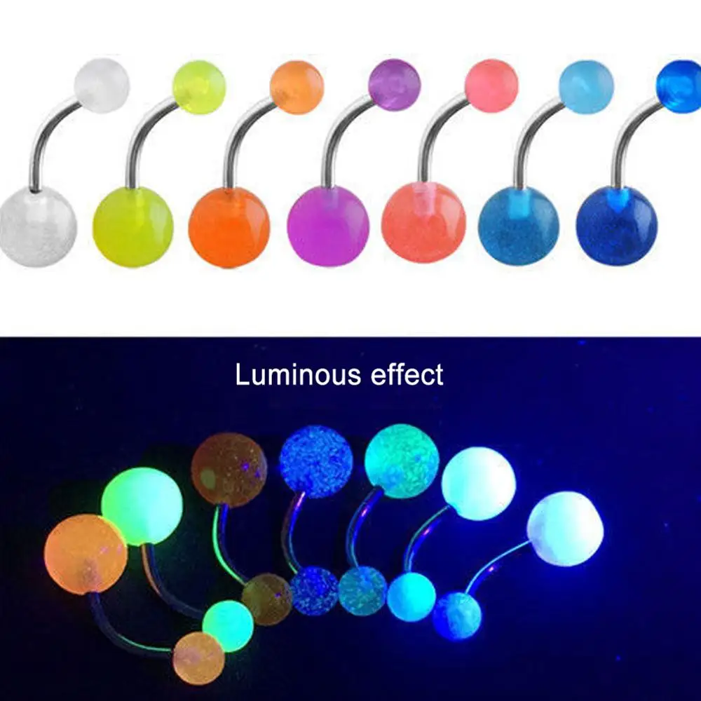 Plastic Belly Button Piercing Acrylic Piercing Navel Plastic Belly