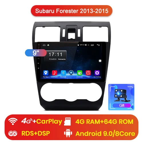 4G (4GB 64GB) Junsun V1 Android 9,0 2G+ 32G DSP автомобильный Радио Мультимедиа Видео плеер для Subaru Forester 2013- навигация gps 2 din Авторадио - Цвет: 4G (4GB 64GB)