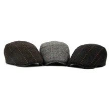Наружные головные уборы аксессуары для одежды Берет Кепка для женщин и мужчин классический британский стиль плед Регулируемый солнцезащитный козырек шерстяная шляпа