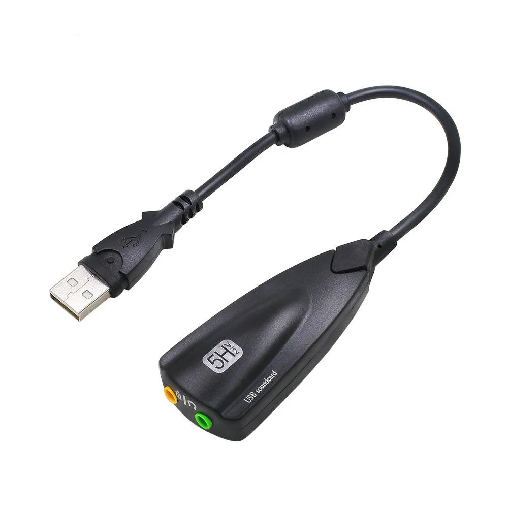 Внешняя USB звуковая карта 7,1 с 3,5 мм аудио интерфейсом адаптер Micphone звуковая карта наушники колонки для ПК/ноутбука