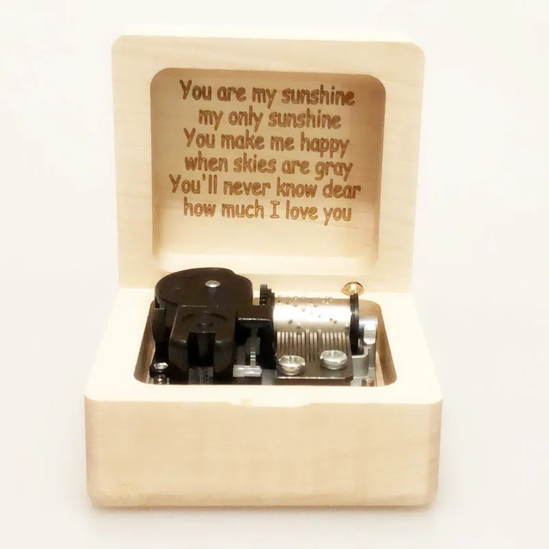 Handmade Nature Wood Wind Up Music Box, City of Stars Melody from LA LA LAND 4