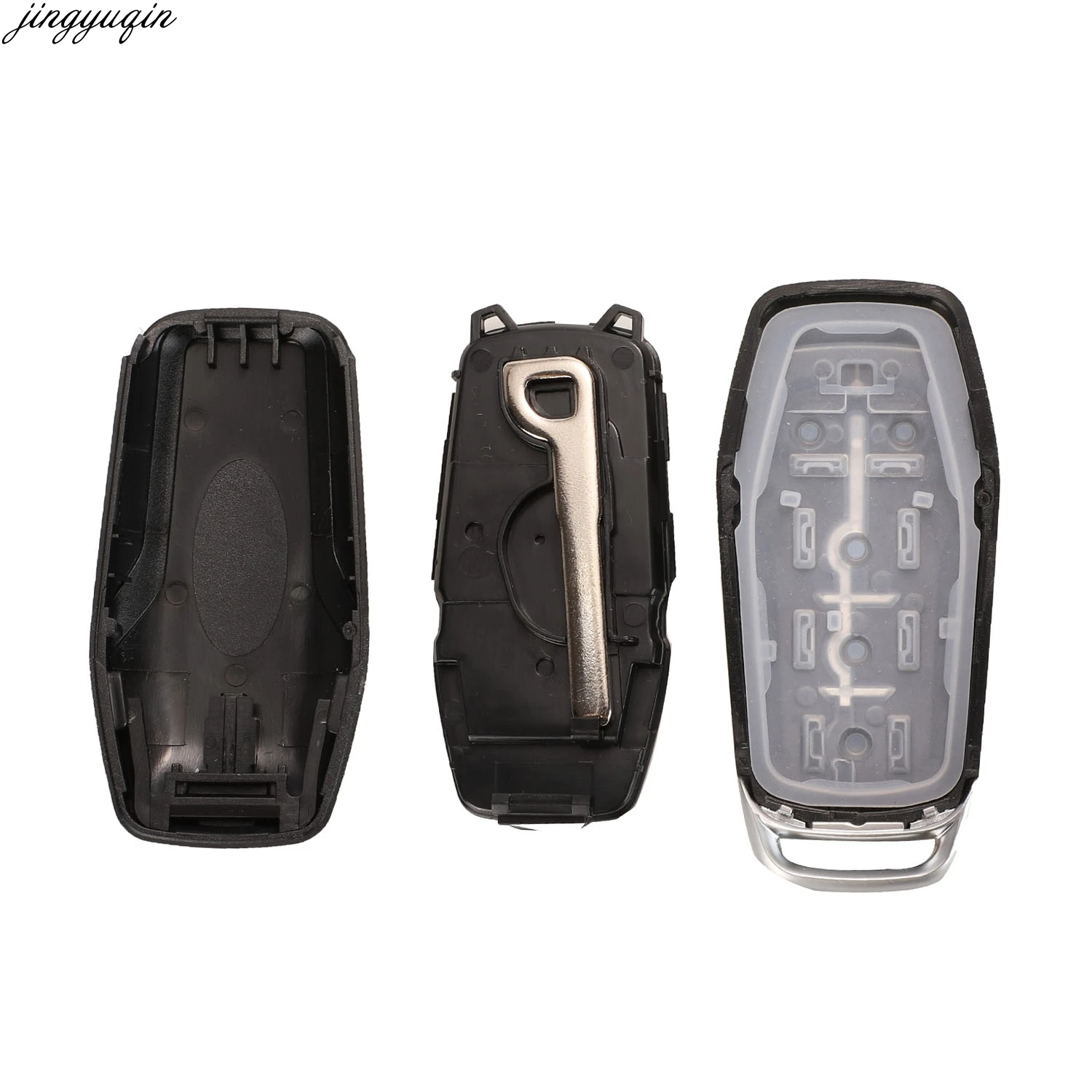 Smart Car Key Case Shell Remote 3/4/5 Buttons Uncut Blade For Ford Mustang Edge Explorer Fusion Kuka Mondeo