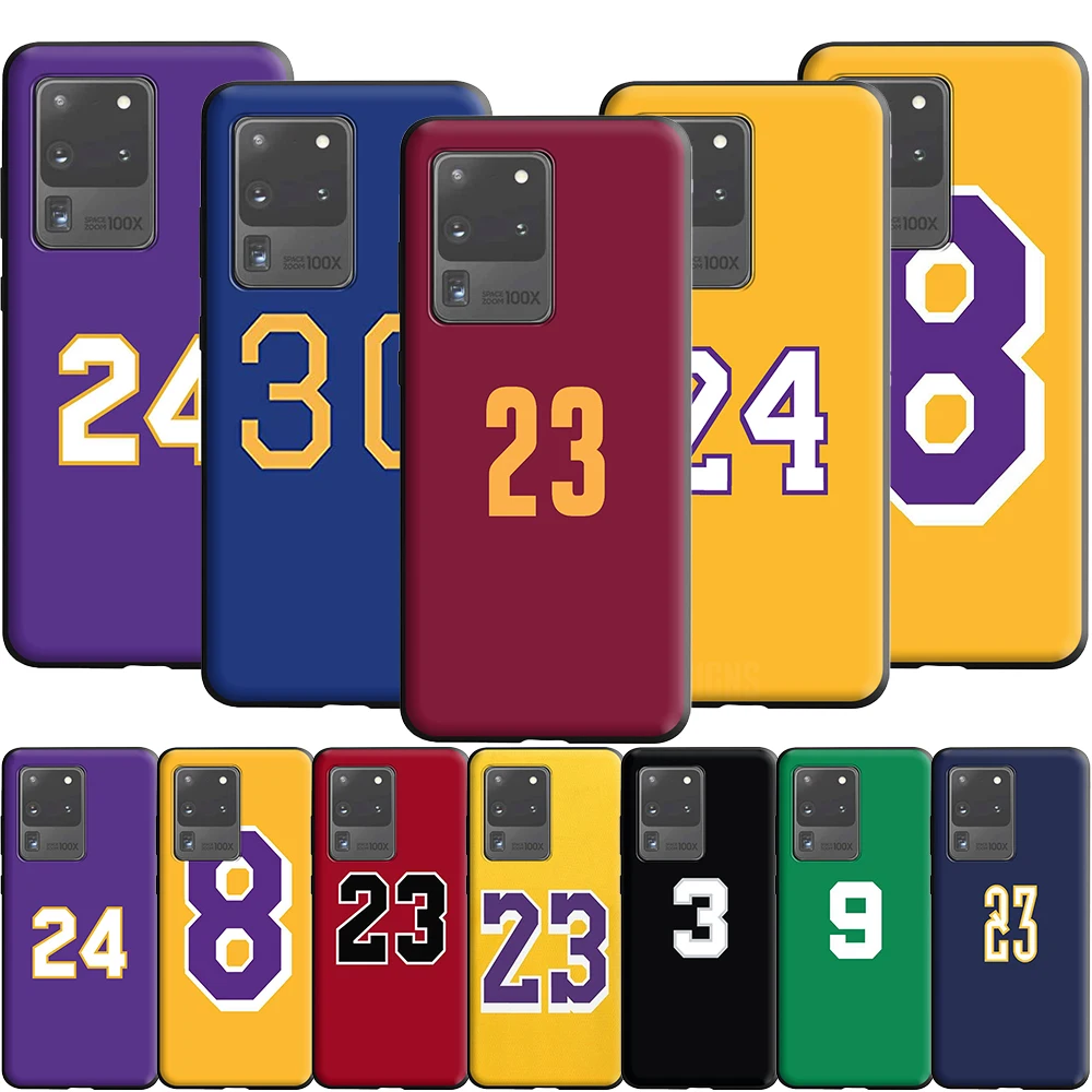 Basketball Clothing Number Silicone Case for Samsung Galaxy Note 20 10 9 8 S20 Fe S10 S10E S9 S8 Plus Ultra Lite S7 Edge | Мобильные