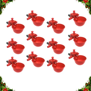 

12/30Pcs Automatic Practical Adjustable Durable Water Drinker Water Bowl Drinking Fountain for Pigeons Birds Chickens
