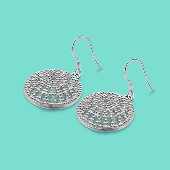 

New Arrival Women's 925 Sterling Silver Earrings Hollow Pendant Earrings Original Silver Earrings Non-Allergic Charm Jewelry