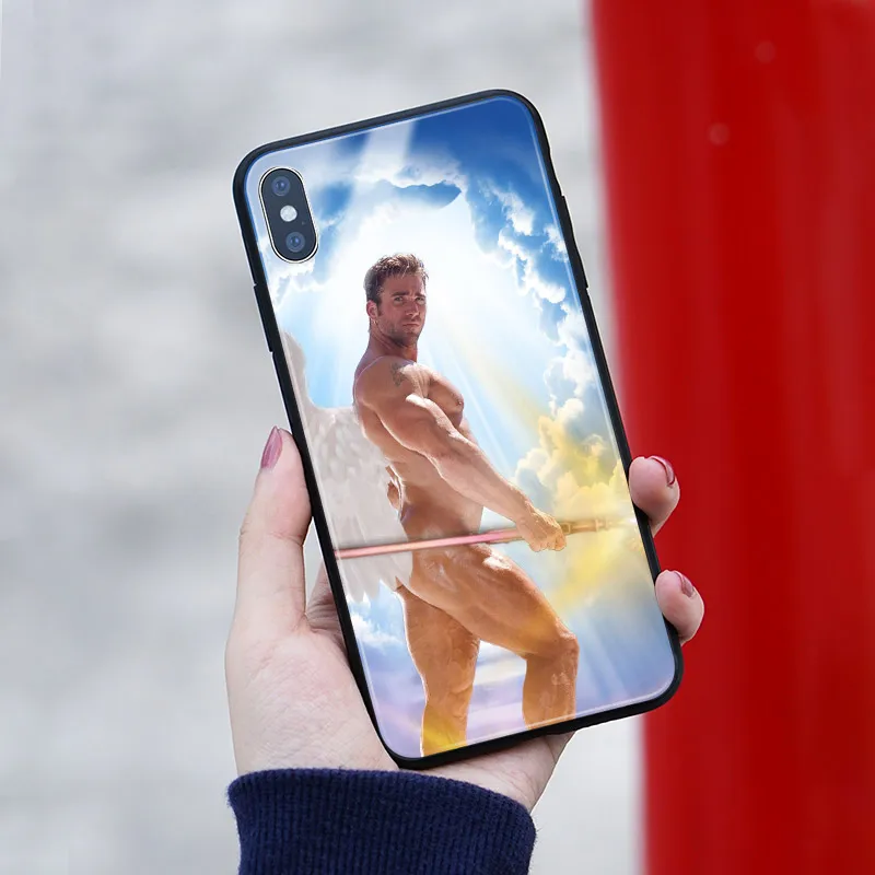 Роскошный чехол Billy Herrington стеклянный Мягкий силиконовый для телефона iPhone6 6s 7 8 Plus X
