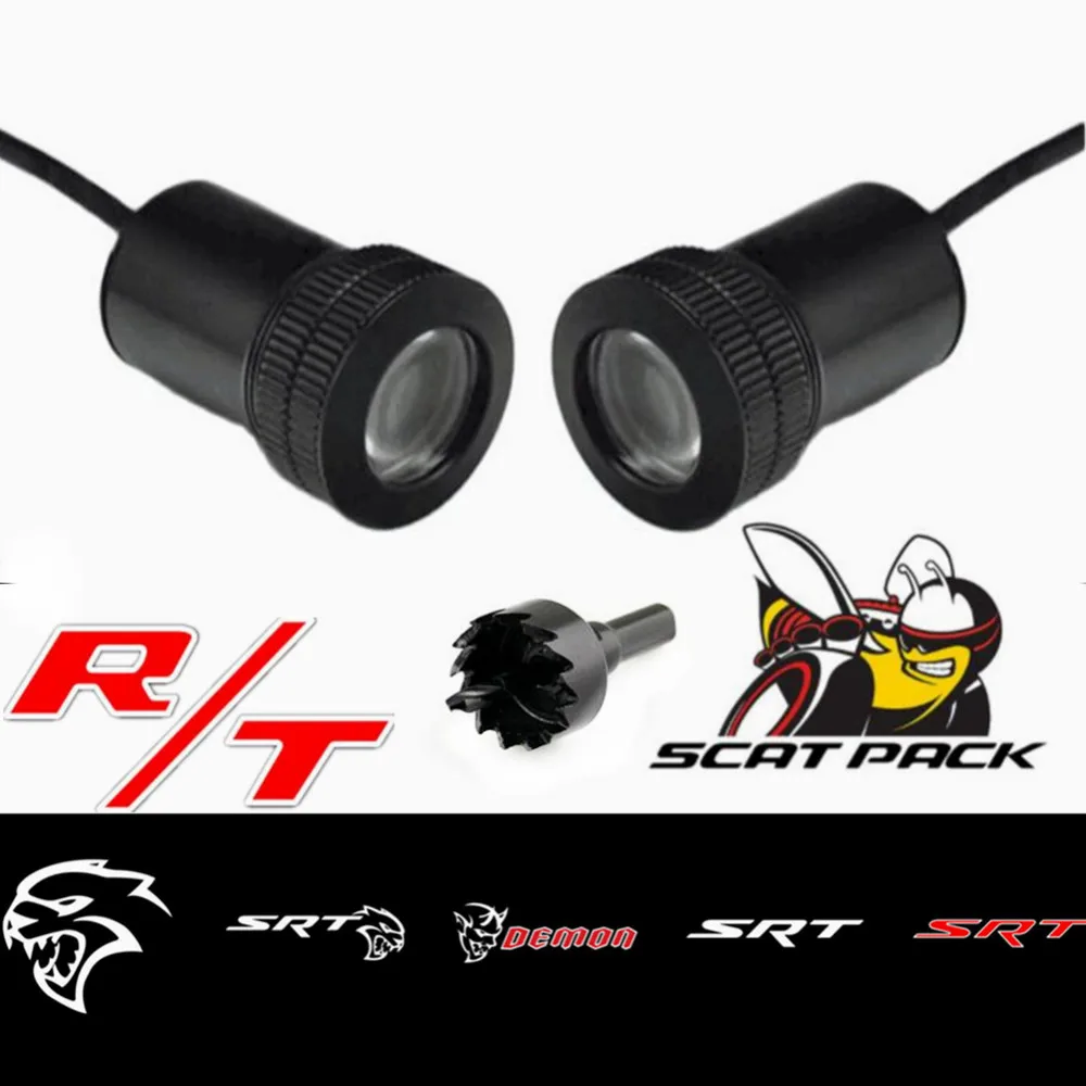 2Pcs LED Car Door Welcome Light 