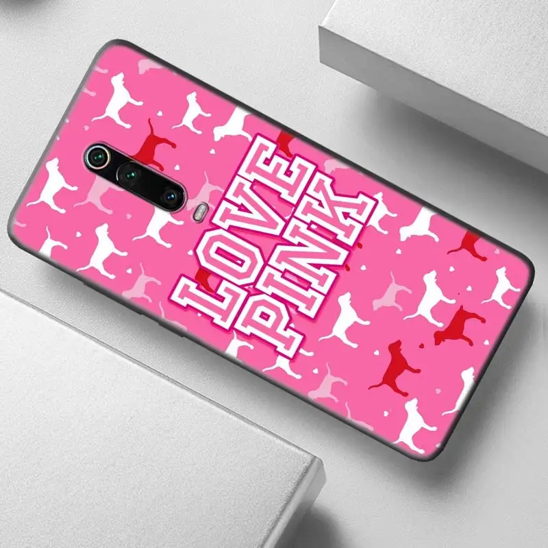 Розовый чехол Love My для Xiao mi Red mi 8A K20 Note 7 8T 7A 6A 6 mi 9T 10 9 Pro 5G CC9 A3 черный ТПУ чехол для телефона - Цвет: B09