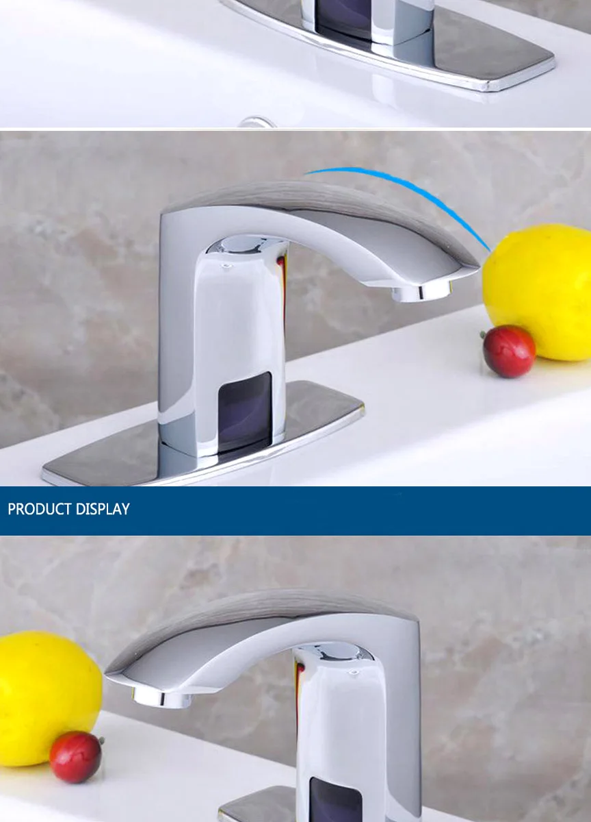 Автоматический смеситель инфракрасный водопроводный кран на бортике ванная комната один холодный только кран бассейна Современный