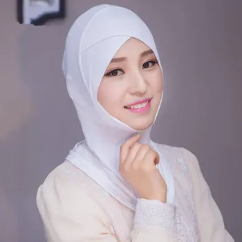 

Soft Muslim Full Cover Inner Women's Hijab bonnet Cap Islamic Underscarf Neck Head Bonnet Hat