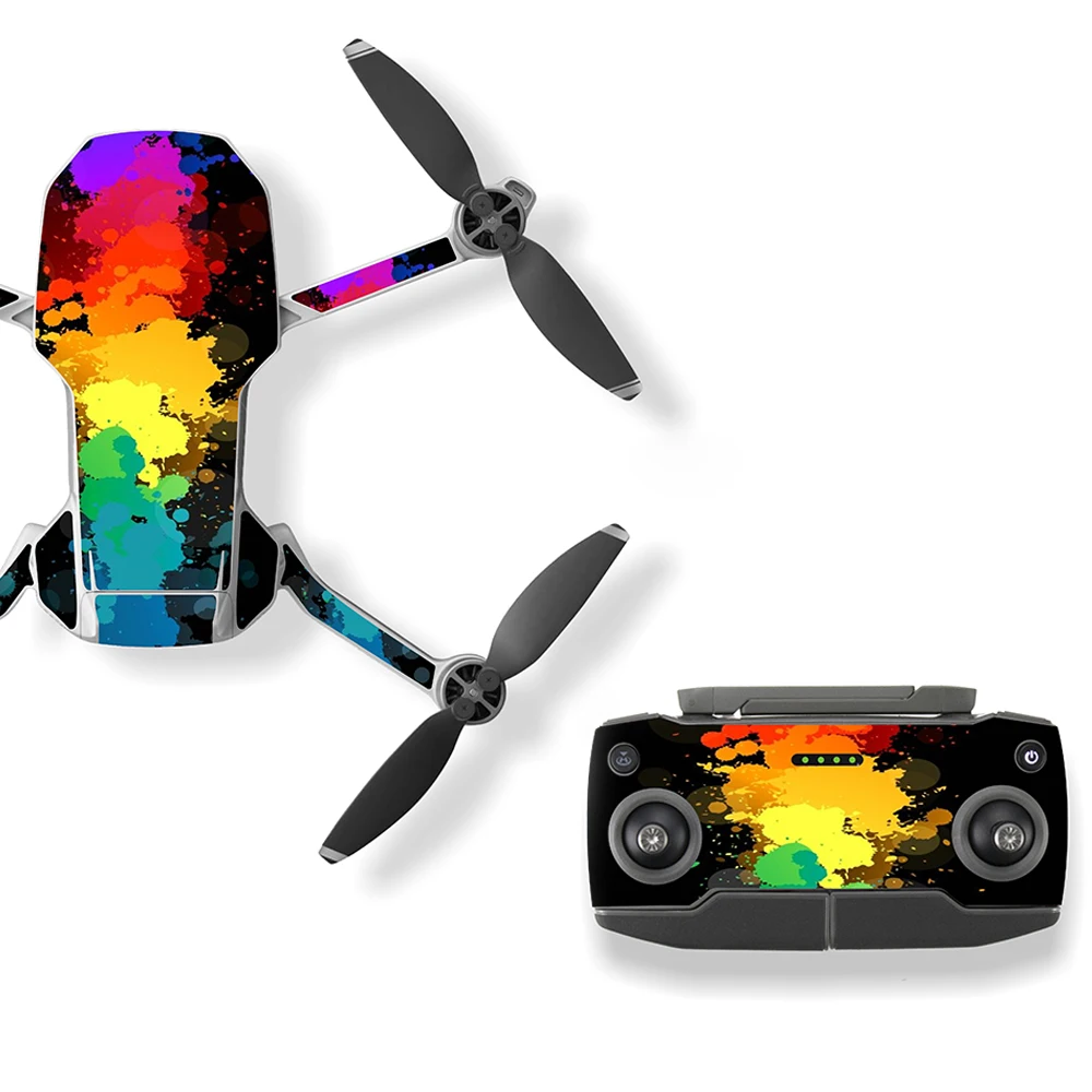 Buy 6 Pcs Set Protective Film PVC Stickers Mavic Mini Waterproof Scratch-proof Decals Full Cover Skin for DJI Mavic Mini Accessories