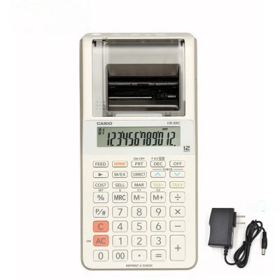 Printing Calculator Hr 8rc Paper Output Computer Office Tax Calculator With Paper For Casio Calculators Aliexpress