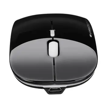 

Rechargeable Wireless Mouse Slient Button Ultra Thin Mini Optical Ultrathin Mice With Charging Cable for Computer Laptop