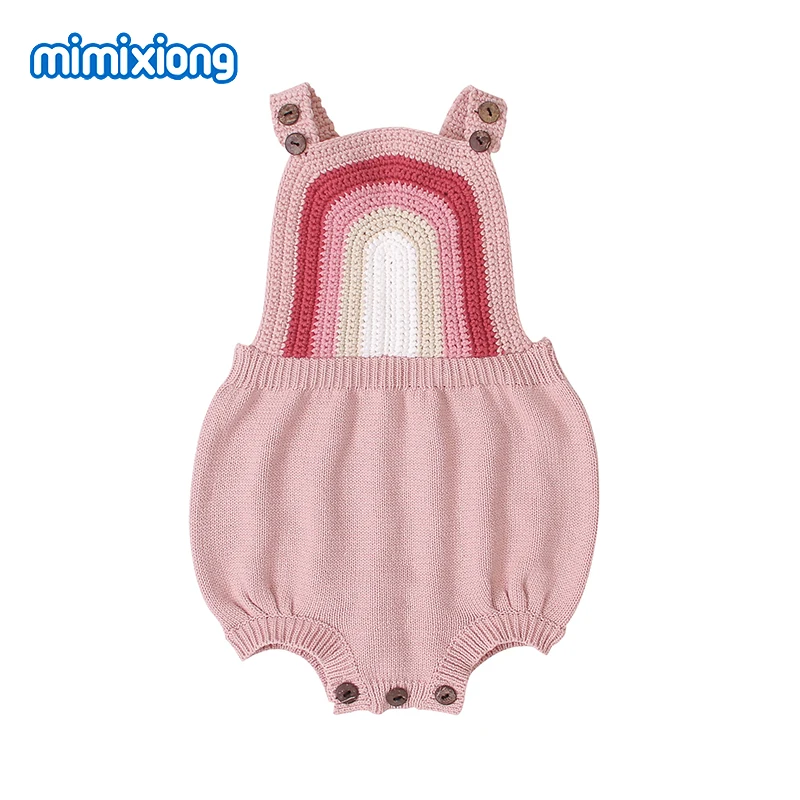 

Baby Bodysuits Clothes Fashion Bohemian Knitted Newborn Girls Onesie Tops Autumn Winter Toddler Infant Jumpsuits Sweaters 0-18M