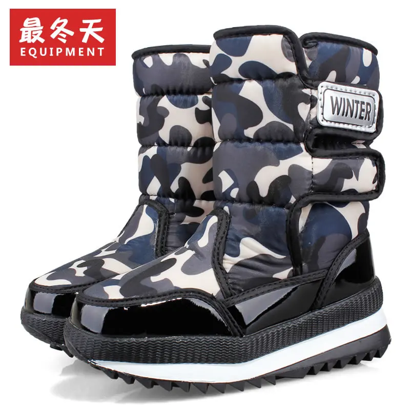 Boys Boots Children Shoes Kids Sneakers Girls Winter Fashion for Sport New
