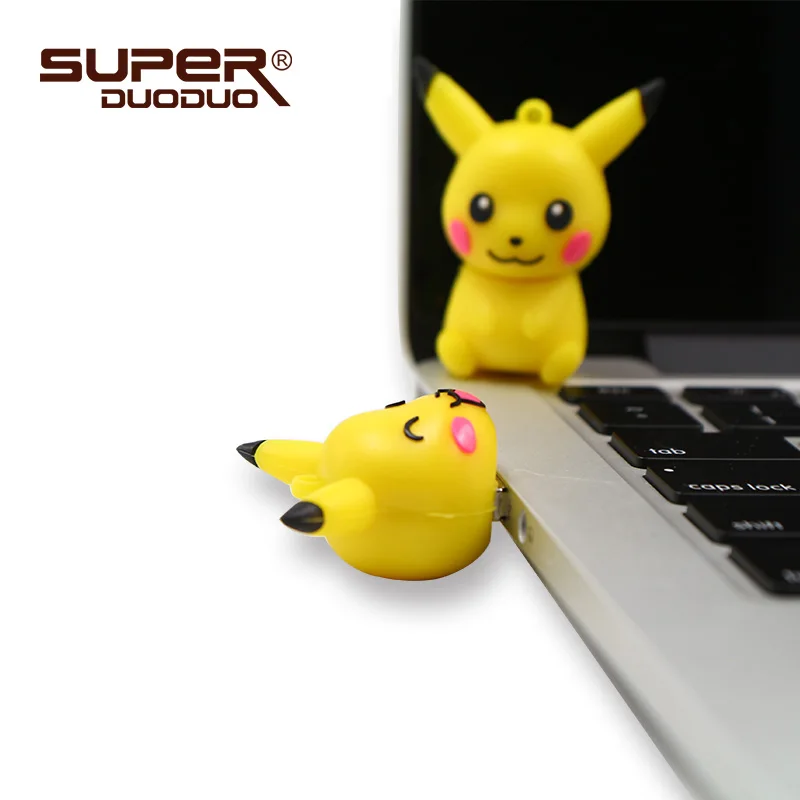 Usb флеш-накопитель 128 ГБ шариковая ручка эльфа 64 Гб pokemon Pikachu pendrive 32 ГБ 16 ГБ 8 ГБ 4 ГБ usb memory stick usb 2,0