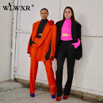 

WLWXR Sexy Club Bodycon Bodysuit Women Tops Turtleneck Long Sleeve Pink Black Bodysuit Female Romper One Piece Ladies Jumpsuit