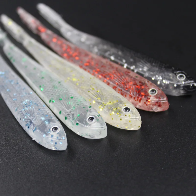 Scissors Tail Cut Soft Bait Fishing Lure Worm Live Vivid Fish 2.5g/7.5cm Fresh&ampSaltwater | Спорт и развлечения